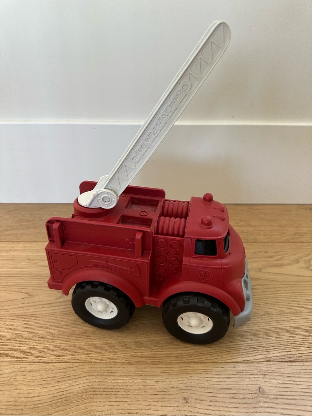 Green toys red fire truck